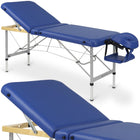 Habys AERO PLUS sulankstomas masažo stalas 60 cm Vinyl Flex K012 tamsiai mėlynas – profesionalus baldas masažo salonui