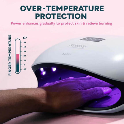 SUNUV SUN4 gelio polimerizavimo lempa su LED indikatoriumi profesionaliems kosmetologams