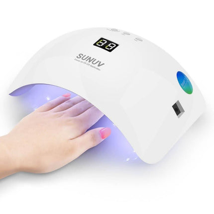 SUNUV SUN8 UV/LED lempa manikiūro salonams – 48W galia užtikrina greitą ir tolygų gelinio lako kietėjimą