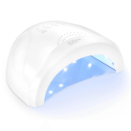 SUNONE SUN1 LED/UV nagų lempa 24W/48W balta – profesionali gelinio lako polimerizacija salonui