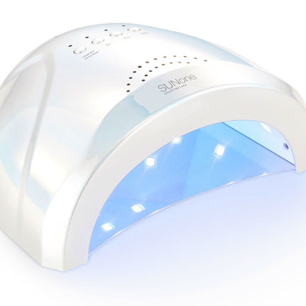 SUNONE SUN1 nagų lempa LED/UV 24W/48W sidabrinė – profesionali gelinio lako ir shellac polimerizacija
