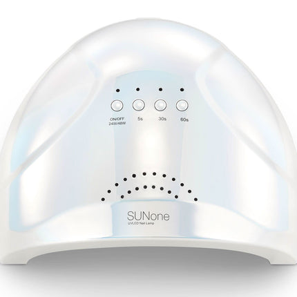 SUNONE SUN1 sidabrinė UV/LED lempa manikiūro salonams su reguliuojama 24W/48W galia