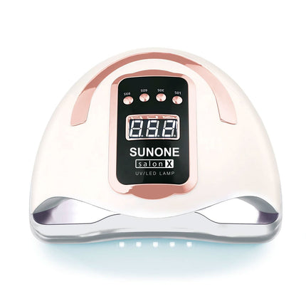 SUNONE SALON X manikiūro lempa su elektroniniu laikmačiu – greitas ir tolygus gelinio lako kietinimas