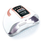 SUNONE SALON X UV/LED manikiūro lempa 280W su elektroniniu laikmačiu ir veidrodiniu pagrindu, balta
