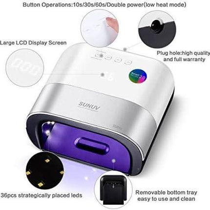 SUNUV profesionali UV LED lempa nagams – idealus sprendimas manikiūro salonams greito kietinimo procedūroms