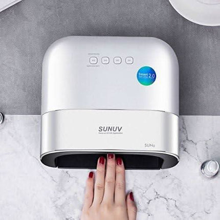SUNUV 48W gelinio lako kietinimo lempa su LCD ekranu – tikslus laikmatis ir temperatūros kontrolė