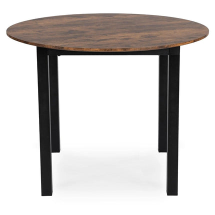 Mebel Elite TEO apvalus stalas 100 cm Rustic ąžuolas – funkcionalus baldas grožio salonui