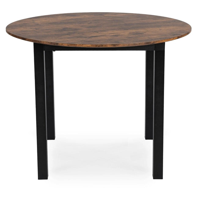 Mebel Elite TEO apvalus stalas 100 cm Rustic ąžuolas – funkcionalus baldas grožio salonui