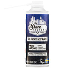 The Shave Factory Clippercare 3in1 kirpimo mašinėlių priežiūros purškiklis 400ml – tepimas, valymas ir aušinimas profesionalioms kirpykloms