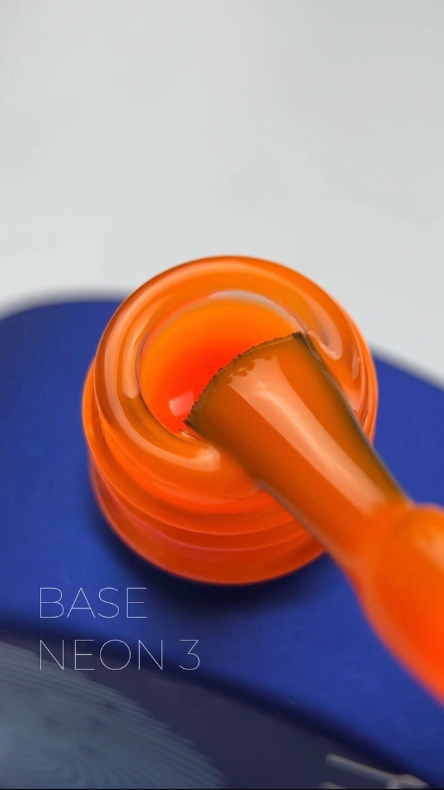 TOUCH Neon Base elastinga kamufliažinė bazė Nr. 3 13ml – profesionali neono atspalvio bazė manikiūrui