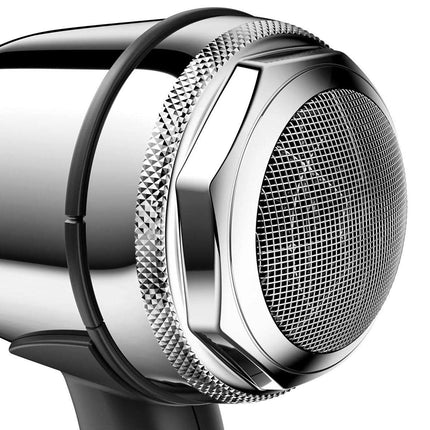 VALERA Steel Master Chrome ionic plaukų džiovintuvas – chromo dizainas, 2100W galia kirpyklos specialistams