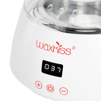 Baltas IWAX 500 ml vaško šildytuvas salonui – patikima depiliacija su reguliuojama temperatūra 100 W