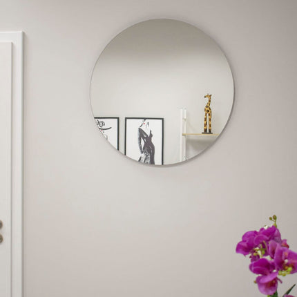 Modernus 80 cm veidrodis be rėmo – universalus sprendimas makiažo studijoms, kirpykloms ir SPA salonams