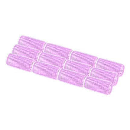 BeautyKit velcro plaukų voleliai 2,8 cm – profesionalūs lipniniai voleliai kirpyklai, 10 vnt. rinkinyje