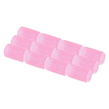 BeautyKit velcro plaukų voleliai 3,6 cm skersmens – profesionali plaukų formavimo priemonė kirpyklai, 10 vnt. rinkinys