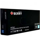 BERRY Gloves vienkartinės nitrilinės pirštinės Berry Black M dydžio, juodos – higieninė apsauga salone