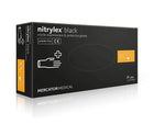 MERCATOR Nitrylex Black vienkartinės nitrilinės pirštinės XS dydis juodos be pudros 100 vnt profesionaliai apsaugai