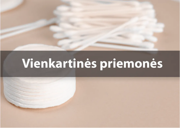 Vienkartines priemones grozio salonams