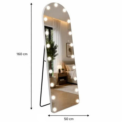 Spogulis ar LED apgaismojumu HOLLYWOOD WA-H01, 160×50 cm