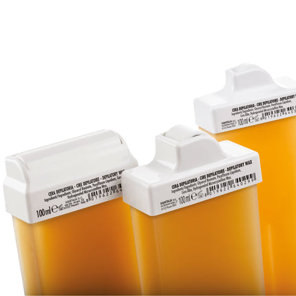 Xanitalia Large Honey vaško kasetė 100 ml – švelni depiliacija jautrios odos klientams grožio salonuose