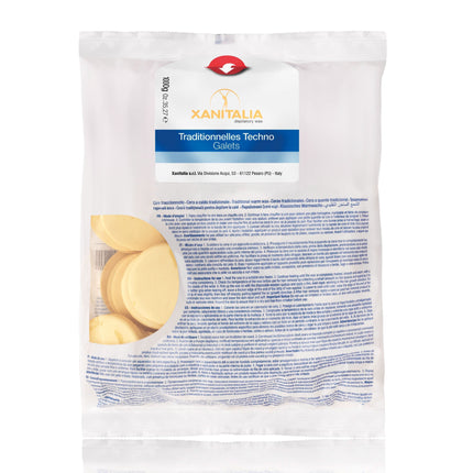 Xanitalia Argan Techno Hard Wax depiliacinio vaško diskai 1 kg profesionaliai kūno depiliacijai salonuose