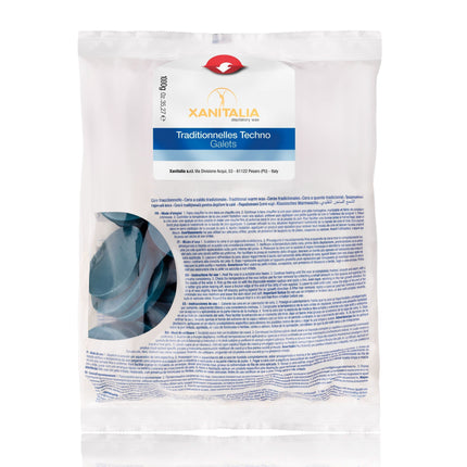 Xanitalia Azulene Techno Hard Wax depiliacinio vaško diskai 1 kg profesionaliai kūno depiliacijai salonuose