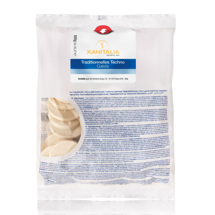 Xanitalia White Vanilla Techno Hard Wax depiliacinio vaško diskai 1 kg profesionaliai kūno depiliacijai