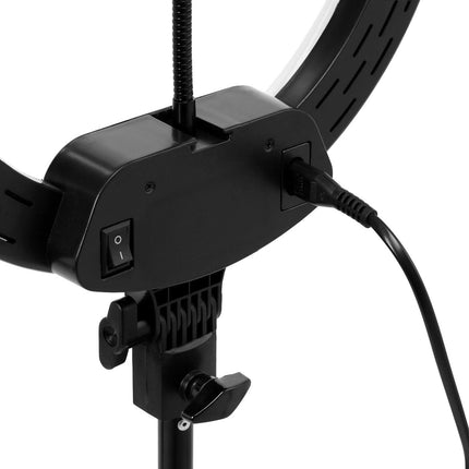 Žiedinė LED lempa Ring Light 13 col. su stovu 36 W, juoda - nuotrauka 12