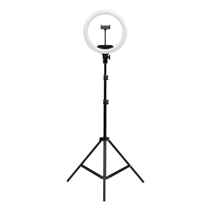 Žiedinė LED lempa Ring Light 13 col. su stovu 36 W, juoda - iš arti