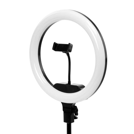 Žiedinė LED lempa Ring Light 13 col. su stovu 36 W, juoda - detalės