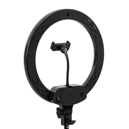 Žiedinė LED lempa Ring Light 13 col. su stovu 36 W, juoda - nuotrauka 6