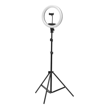 Žiedinė LED lempa Ring Light 13 col. su stovu 36 W, juoda